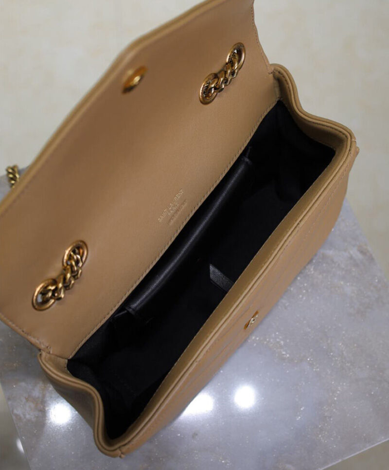 Saint Laurent Loulou Small In Matelasse Lambskin